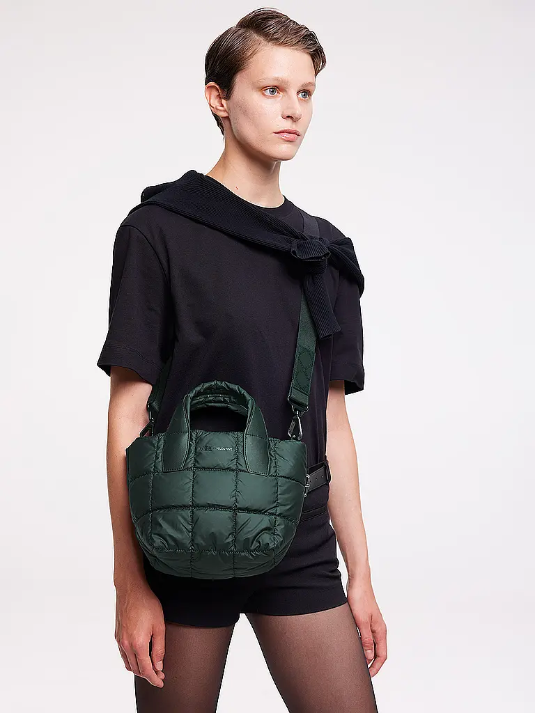 VEE COLLECTIVE | Borsa - Mini Bag PORTER TOTE Mini | Verde scuro
