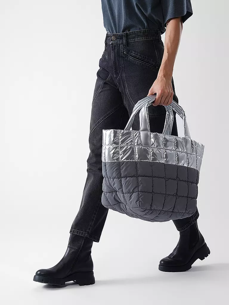 VEE COLLECTIVE | Borsa - Shopper PORTER TOTE Medium | Argento