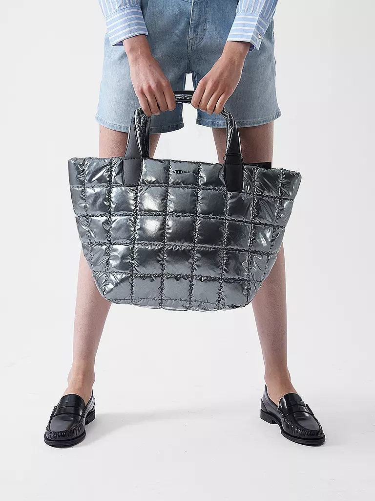 VEE COLLECTIVE | Borsa - Shopper PORTER TOTE Medium | Argento
