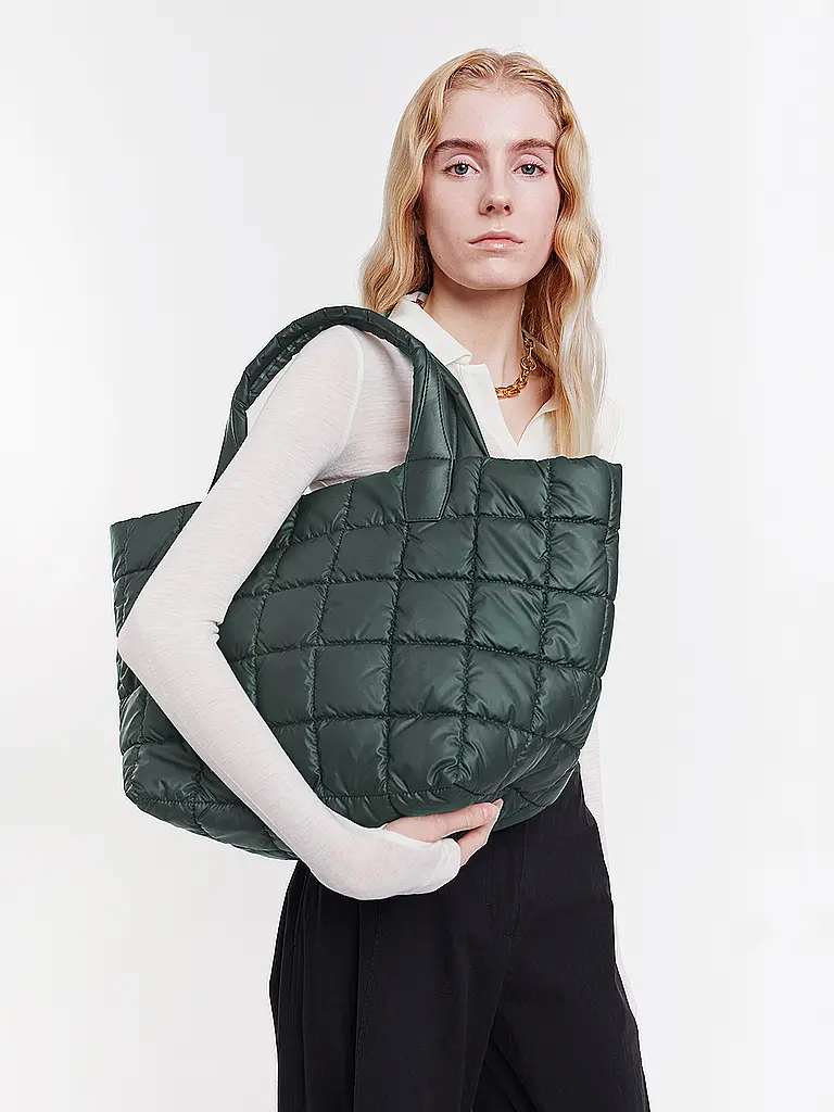 VEE COLLECTIVE | Borsa - Shopper PORTER TOTE Medium | Verde scuro