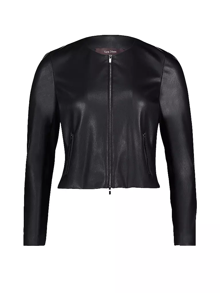 VERA MONT | Giacca effetto pelle | Nero