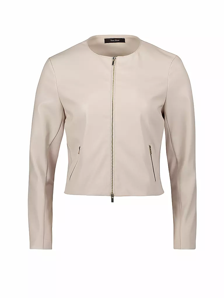VERA MONT | Giacca effetto pelle | Crema