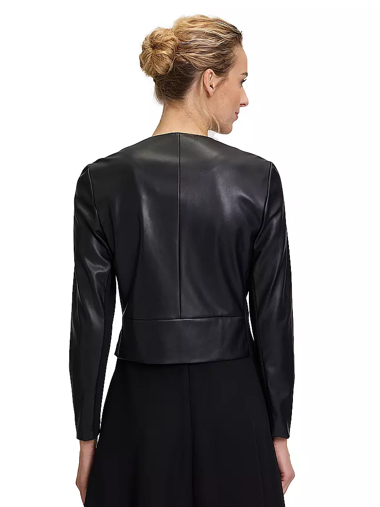 VERA MONT | Giacca effetto pelle | Nero