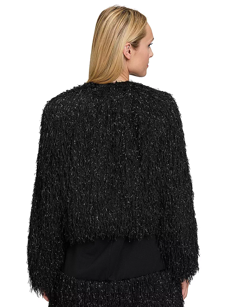 VERA MONT | Giacca effetto pelliccia | Nero