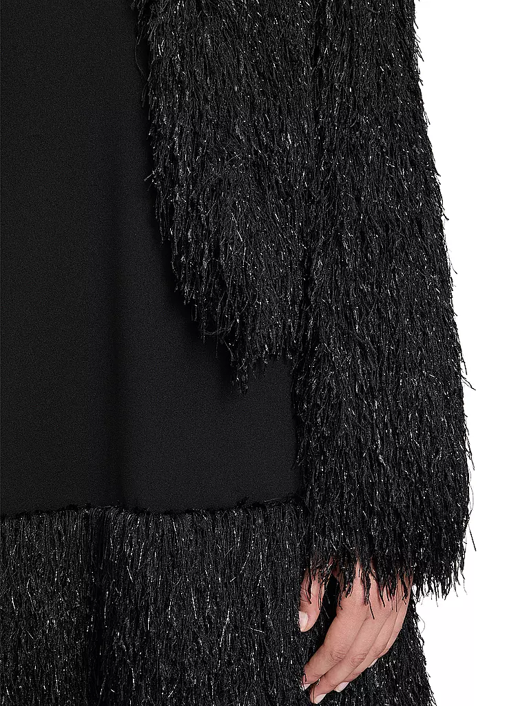 VERA MONT | Giacca effetto pelliccia | Nero