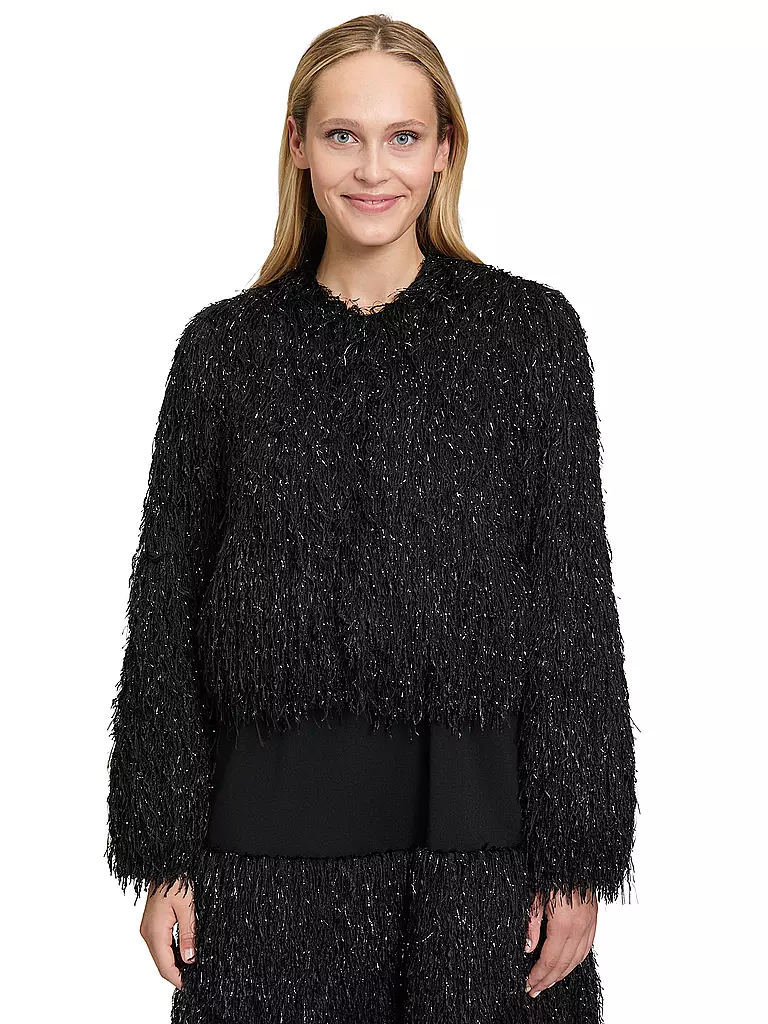 VERA MONT | Giacca effetto pelliccia | Nero