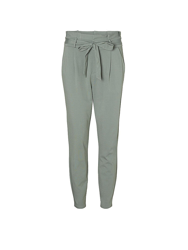 Pantaloni a vita alta vestibilitĂ ampia VMEVA verde L/L32