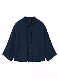 VERO MODA | Blusa-camicia VMNATALI CROP | Blu scuro