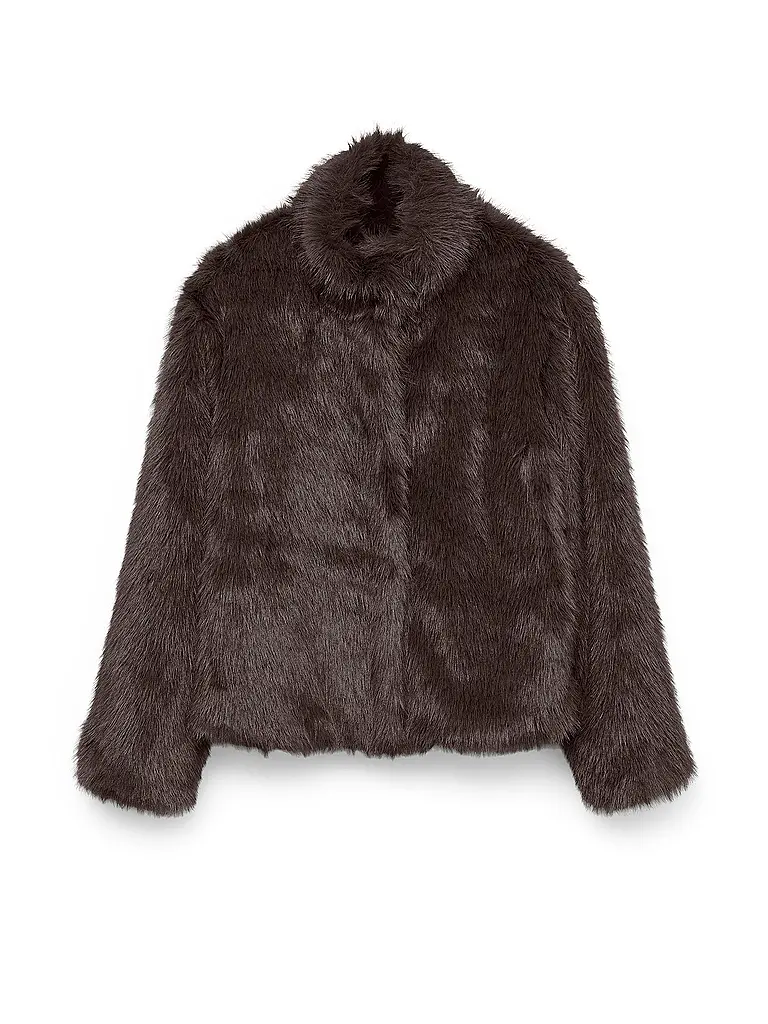 VERO MODA | Giacca in pelliccia sintetica VMMONROE | Marrone