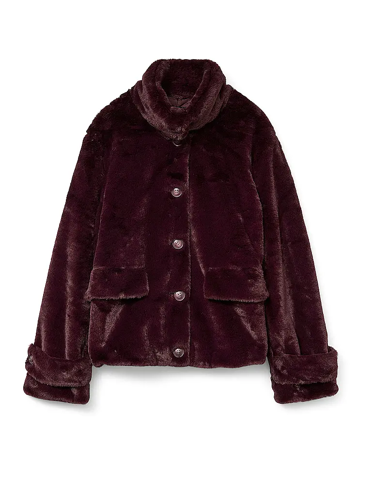 VERO MODA | Giacca in pelliccia sintetica VMSONJAEVA | Rosso scuro