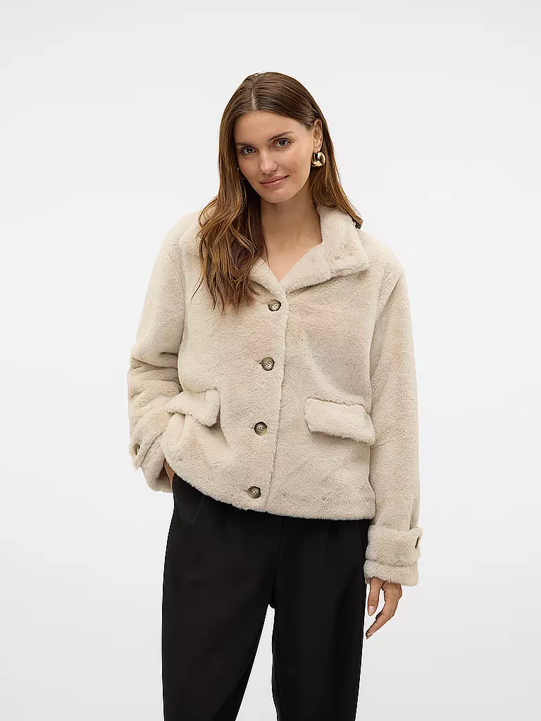 VERO MODA | Giacca in pelliccia sintetica VMSONJAEVA | Beige