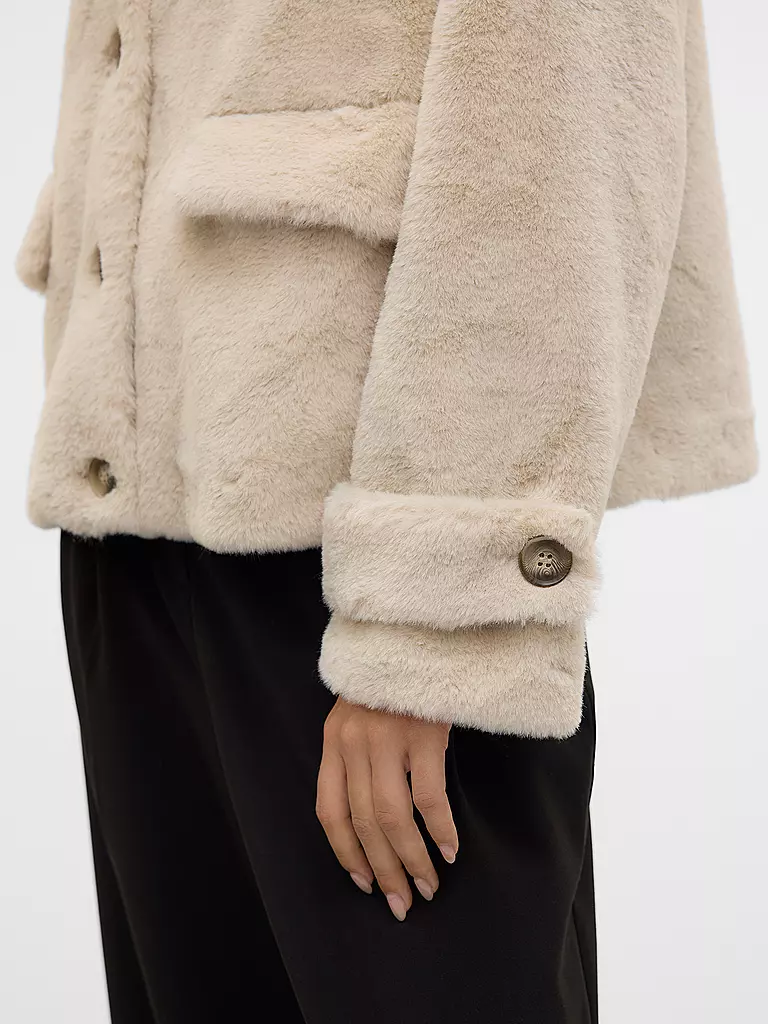 VERO MODA | Giacca in pelliccia sintetica VMSONJAEVA | Beige