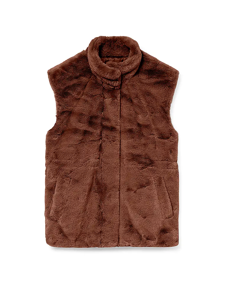 VERO MODA | Gilet in Pelliccia Sintetica VMSONJAPOPPY | Marrone