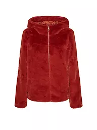 VERO MODA | Jacke in Felloptik VMSONJAHOODIE | Rosso scuro