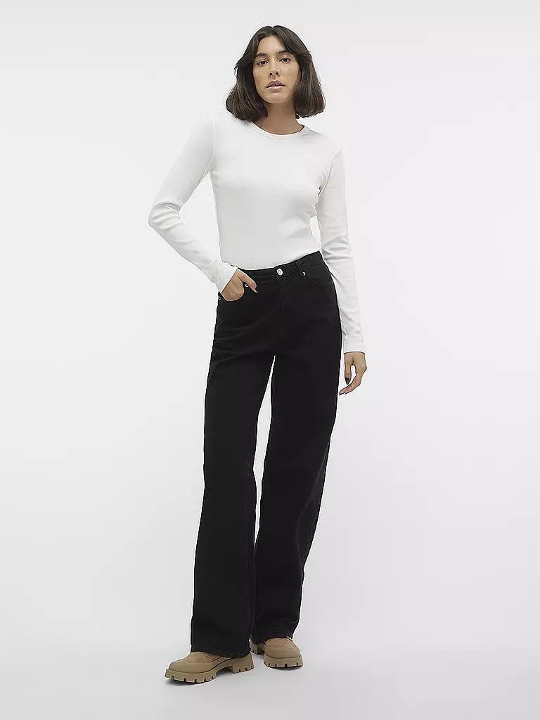 VERO MODA | Langarmshirt Slim Fit  VMCHLOE | Bianco