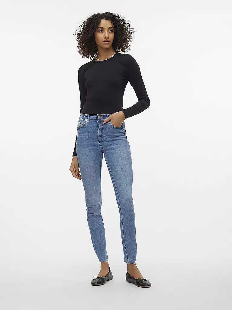 VERO MODA | Maglietta a maniche lunghe slim fit VMCHLOE | Nero