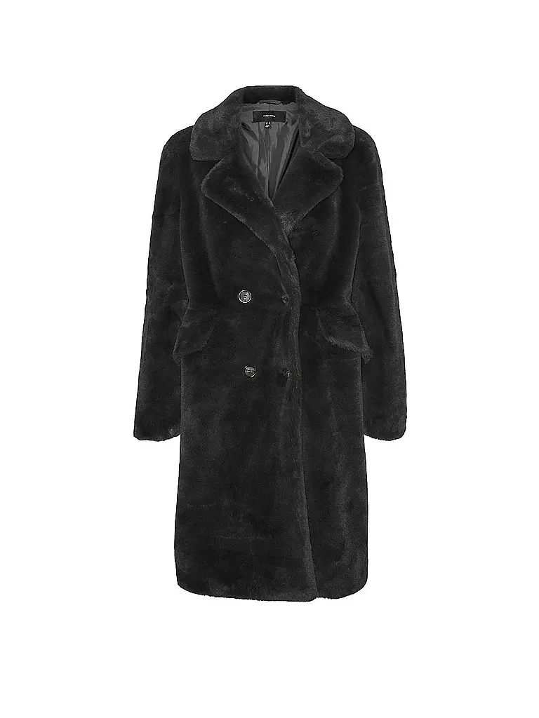 VERO MODA | Mantel in Felloptik VMSONJAELLY | Nero