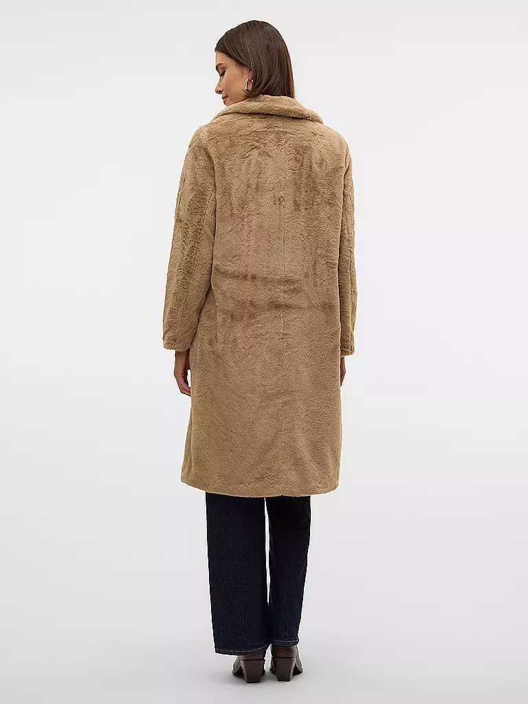 VERO MODA | Mantel in Felloptik VMSONJAELLY | Beige