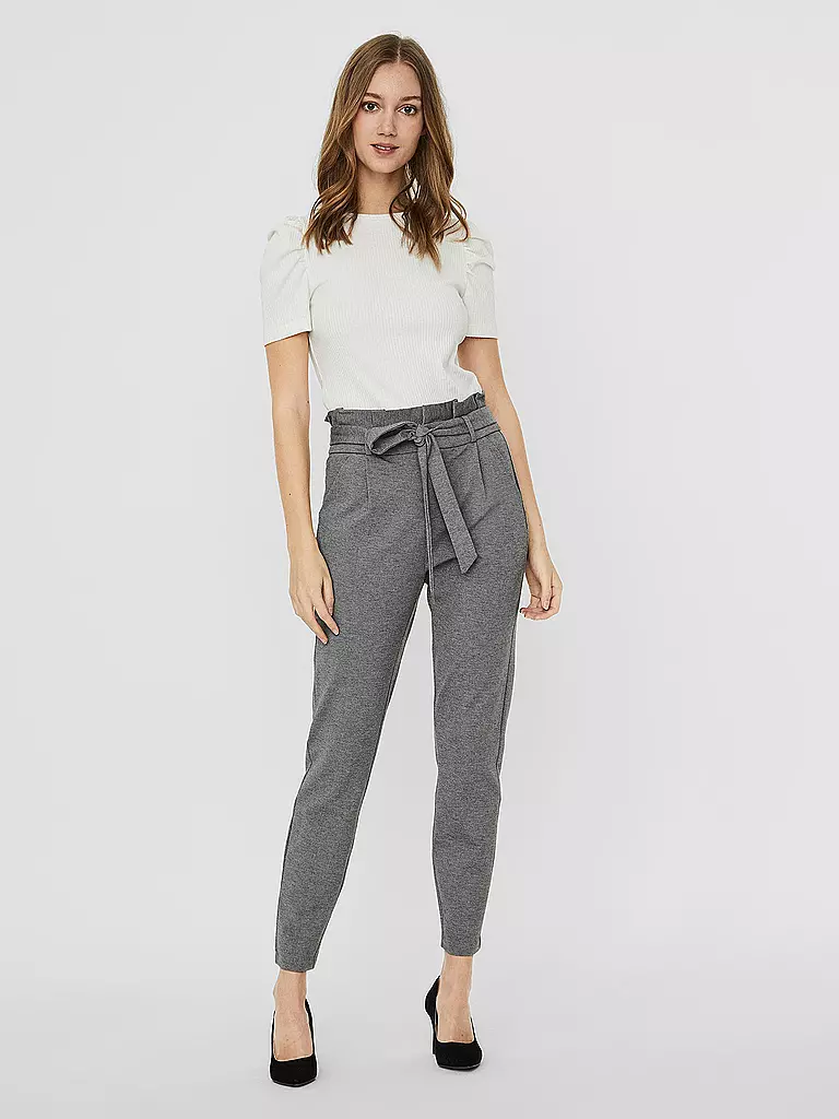 VERO MODA | Pantaloni a vita alta  Loose Fit VMEVA | Grigio