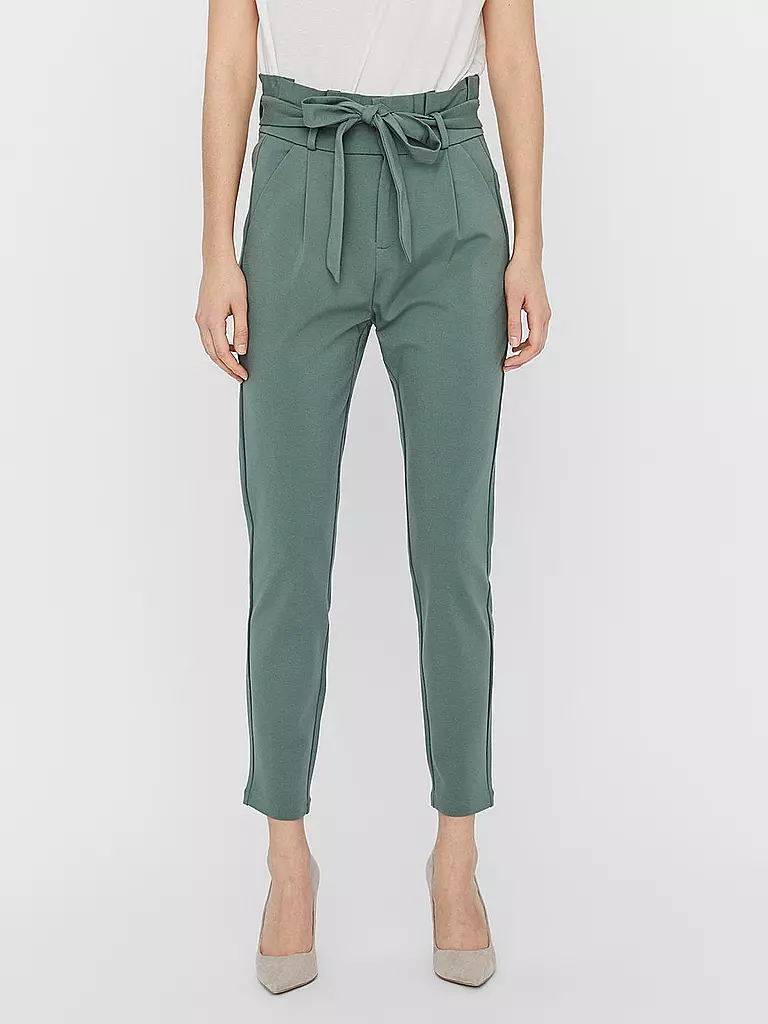VERO MODA | Pantaloni a vita alta vestibilità ampia VMEVA | Verde