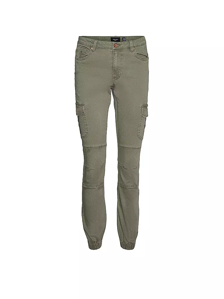 VERO MODA | Pantaloni cargo VMIVY | Oliva