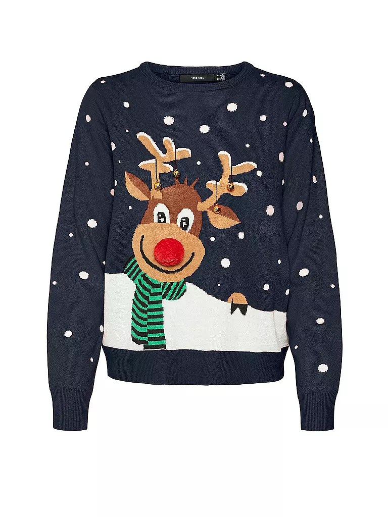 VERO MODA | Pullover  VMSNOWY DEER | Blu scuro