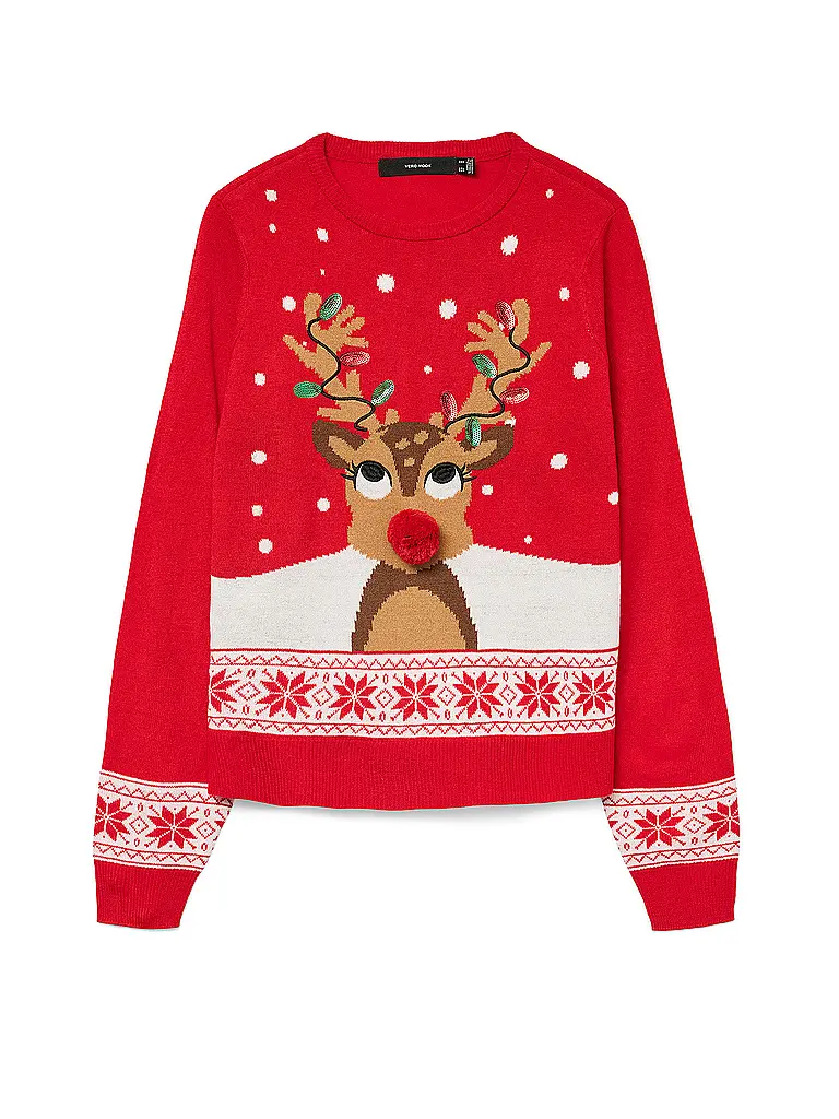 VERO MODA | Pullover VMFROSTYDEER | Rosso