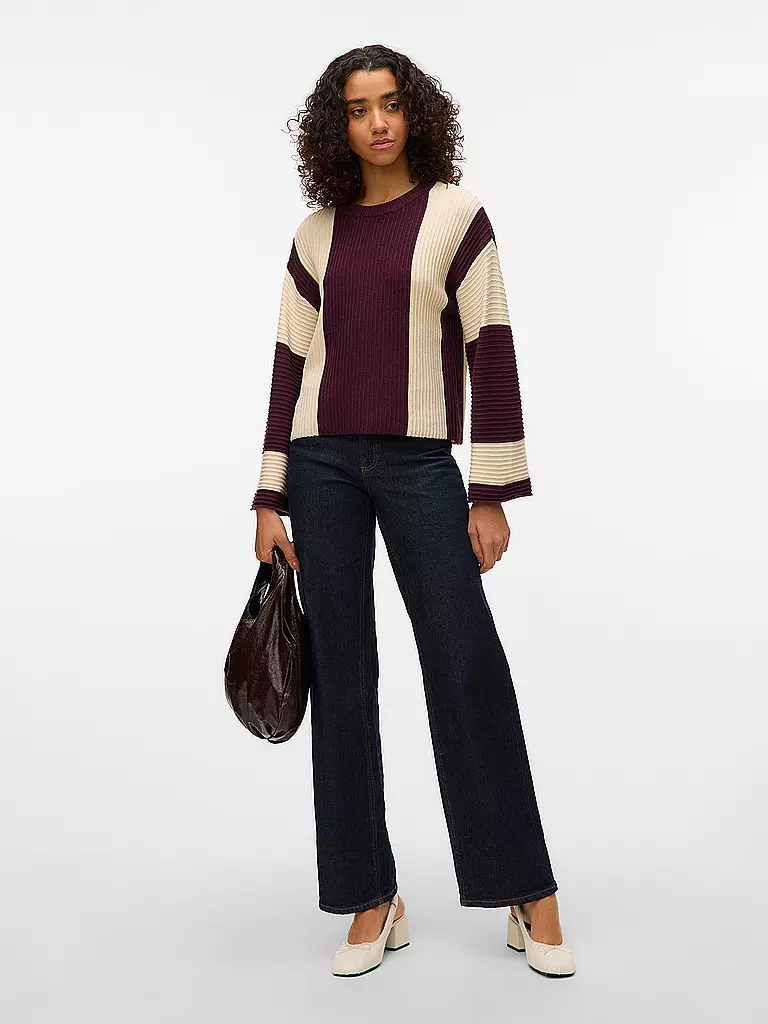 VERO MODA | Pullover VMGIGI | Rosso scuro
