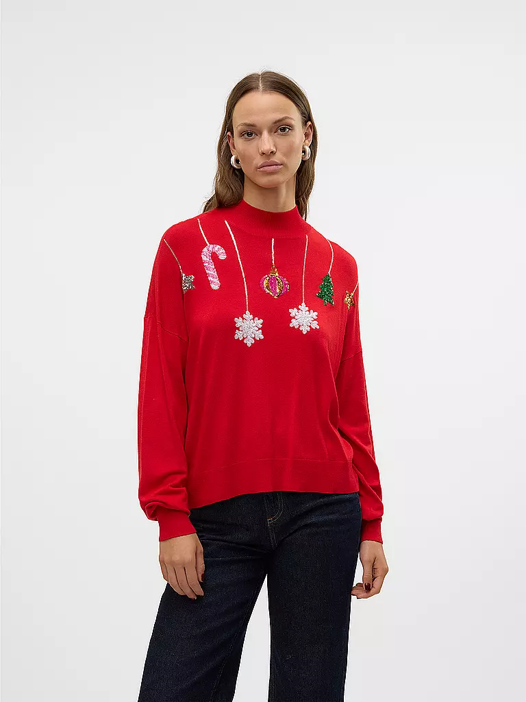 VERO MODA | Pullover VMNEWQUEENGUARD | Rosso