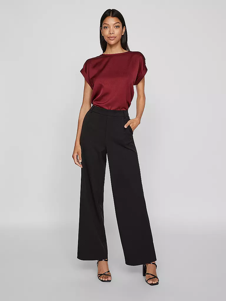 VILA | Blusa-camicia VIELLETTE | Rosso scuro