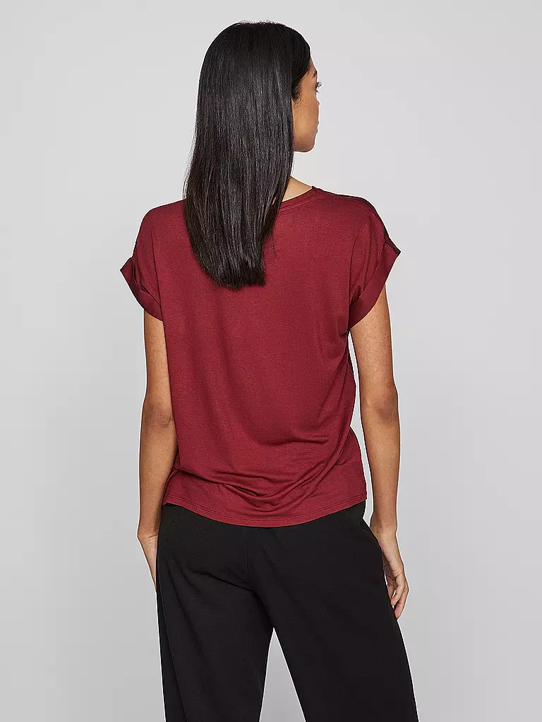 VILA | Blusa-camicia VIELLETTE | Rosso scuro