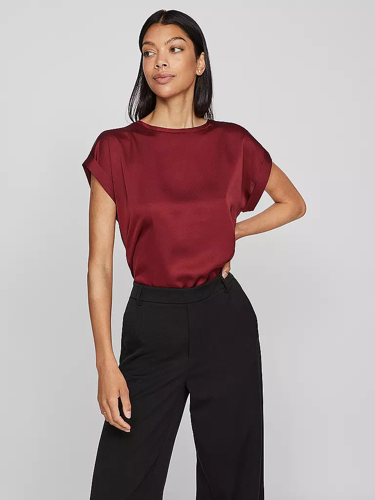 VILA | Blusa-camicia VIELLETTE | Rosso scuro
