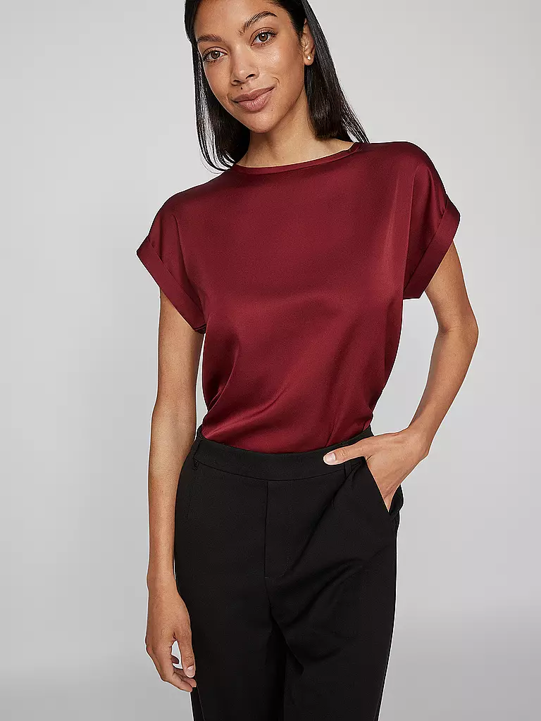 VILA | Blusa-camicia VIELLETTE | Rosso scuro