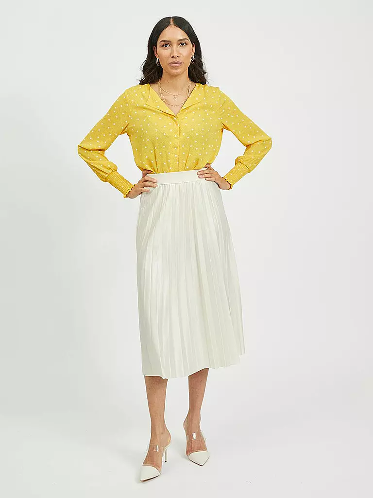 VILA | Midi skirt VINITBAN | Beige