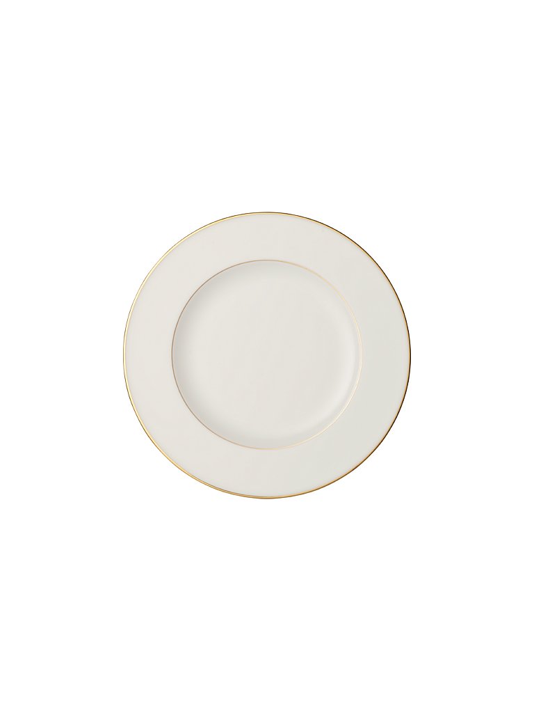 Piatto piano Anmut Gold 27 cm bianco