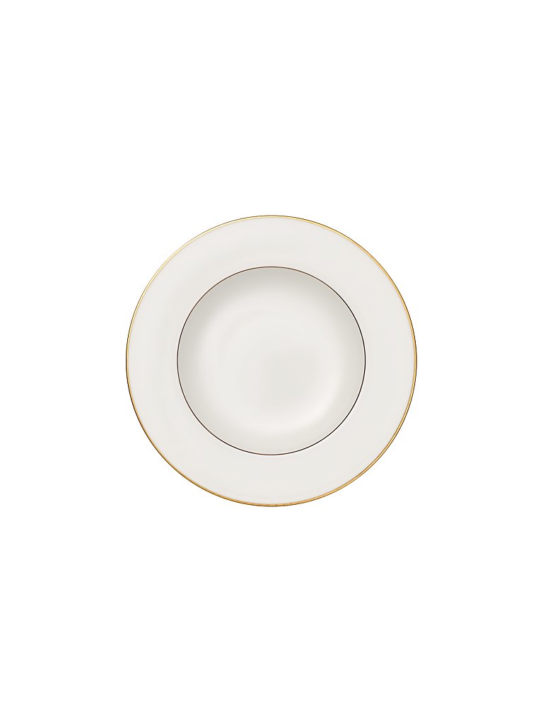 Piatto fondo Anmut Gold 24 cm bianco