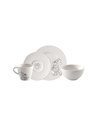 VILLEROY & BOCH | Set colazione 4 pz. MANUFACTURE-MICKEY MOUSE Bianco