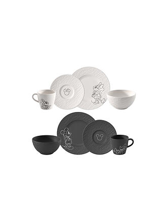 VILLEROY & BOCH | Set colazione 8 pz. MANUFACTURE-MICKEY MOUSE Bianco/Nero