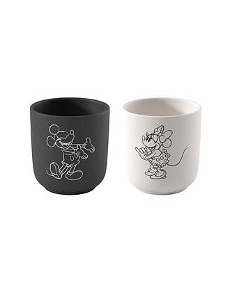 VILLEROY & BOCH | Set di tazze da caffè 2 pz MANUFACTURE-MICKEY MOUSE Nero/Bianco
