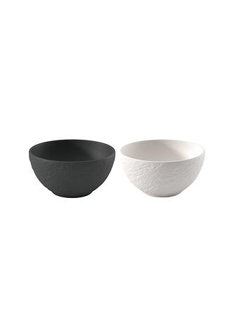 VILLEROY & BOCH | Set di ciotole per cereali da 2 pezzi 430ml MANUFACTURE - MICKEY MOUSE Nero/Bianco