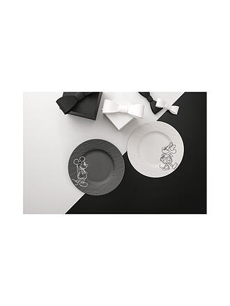 VILLEROY & BOCH | Set di 2 piatti da colazione/dessert 21,7 cm MANUFACTURE -MICKEY MOUSE Nero/Bianco