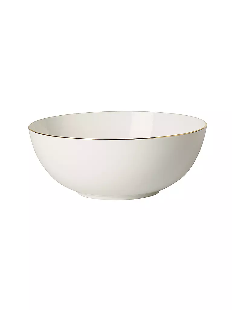 VILLEROY & BOCH SIGNATURE | Ciotola rotonda "Anmut Gold" 23 cm | Bianco