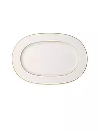 VILLEROY & BOCH SIGNATURE | Piatto ovale "Anmut Gold" 41 cm | Bianco