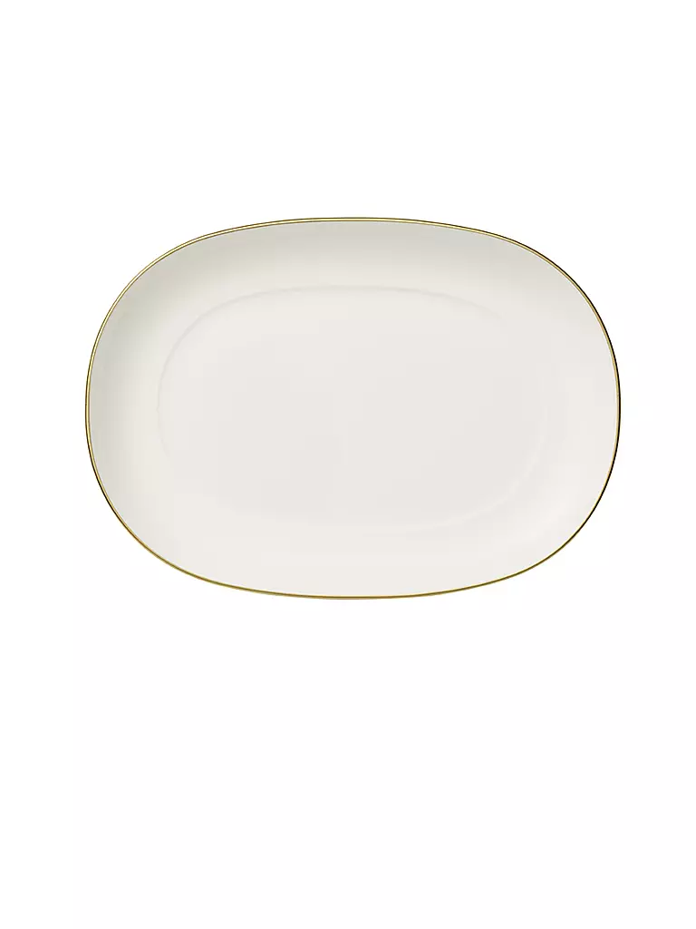 VILLEROY & BOCH SIGNATURE | Sottopiatto per salsiera "Anmut Gold" 20 cm | Bianco