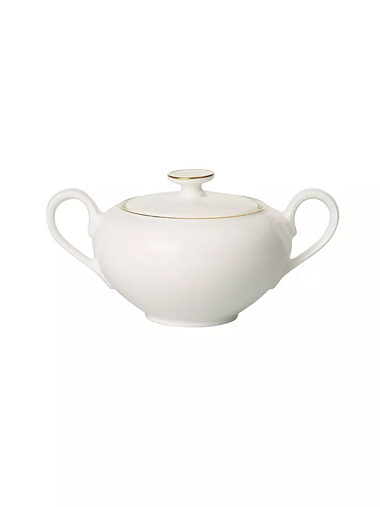 VILLEROY & BOCH SIGNATURE | Zuccheriera/Marmellatiera "Anmut Gold" 0,35l | Bianco