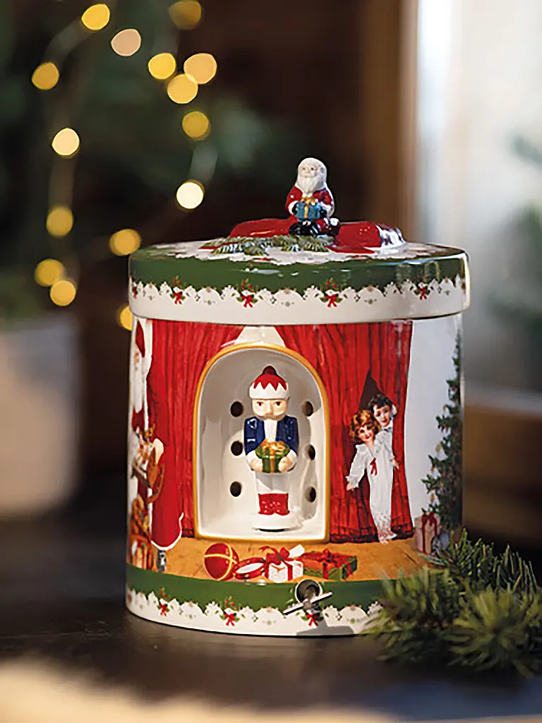 VILLEROY & BOCH | Carillon Toy's Delight Babbo Natale porta regali 16x16x21cm | Multicolore