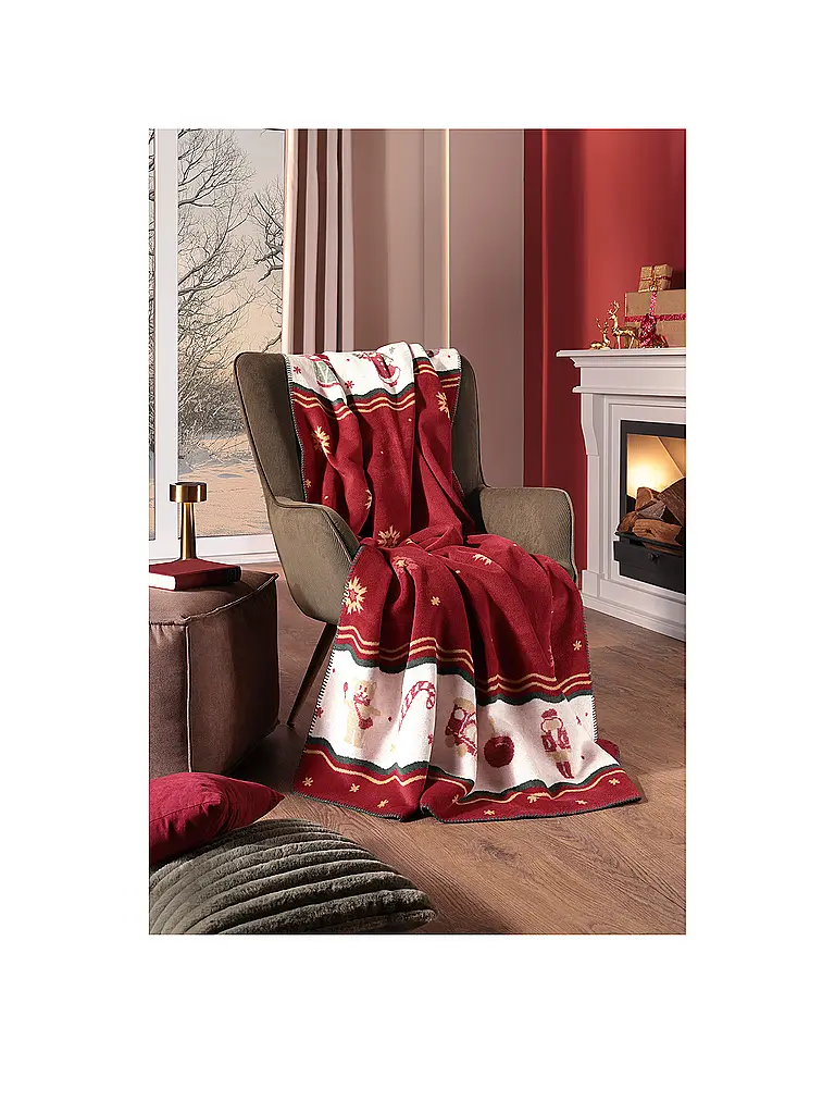 VILLEROY & BOCH | Coperta - Plaid 150x200cm TOYS DELIGHTGHT Ruby | Rosso scuro