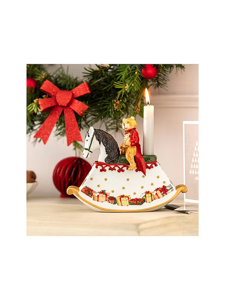 VILLEROY & BOCH | Decorazione natalizia cavallo a dondolo Toy's Delight 21,5x9x17cm |