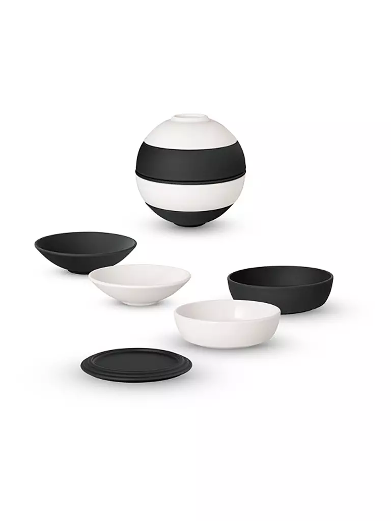 VILLEROY & BOCH | La Petite Boule BLACK&WHITE ICONIC 5 pz | Nero