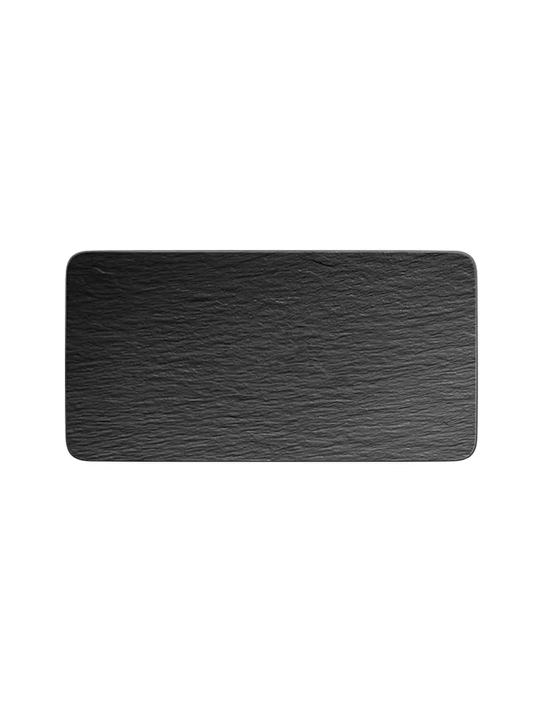 VILLEROY & BOCH | Piatto da portata rettangolare Manufacture Rock 35x18cm | Nero